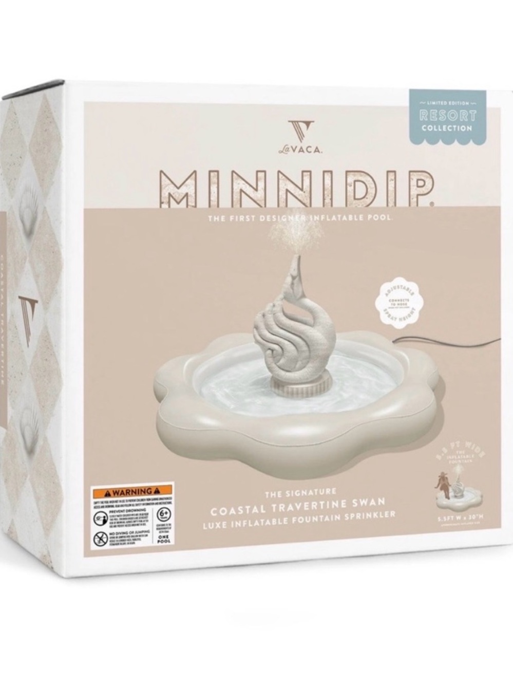 New swan sprinkler splash pool